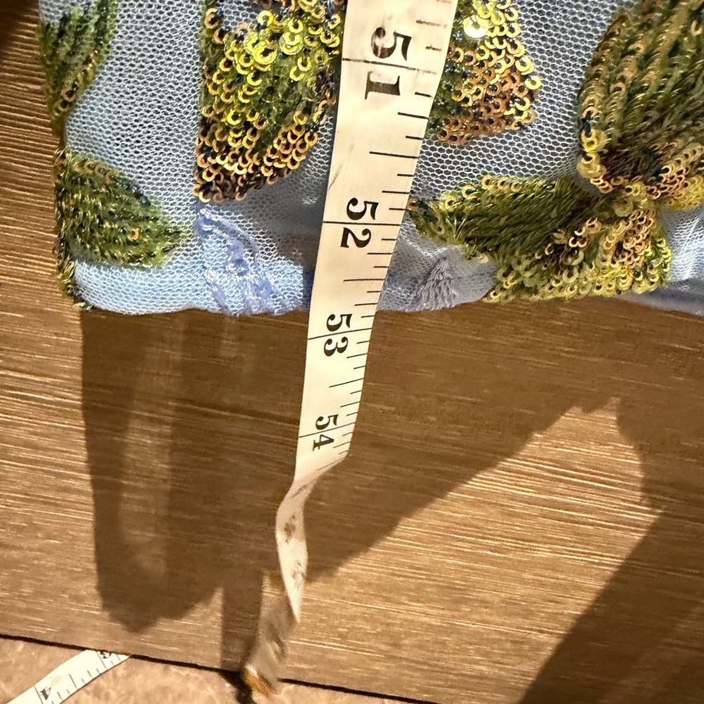 Bronx and Banco Dahlia Maxi Dress in Baby Blue Multi-NWOT - Picture 14 of 14